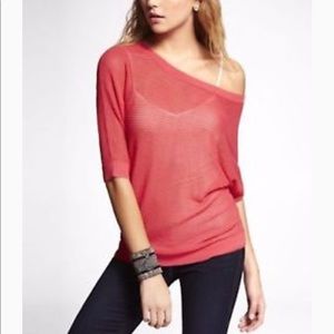 Express mesh dolman top
